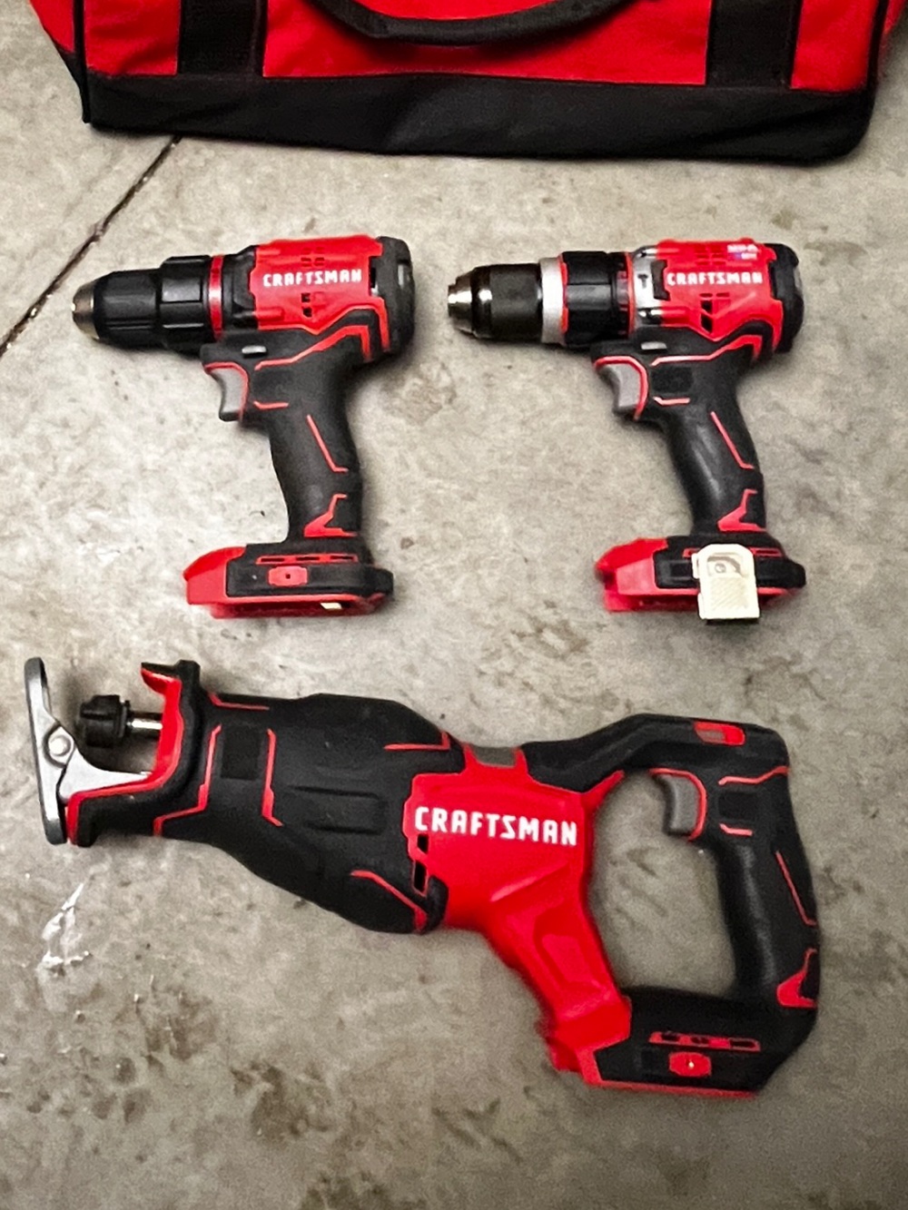 CRAFTSMAN 3-Piece Cordless Power Tool Combo with Tool Bag - Picture 2 of 4